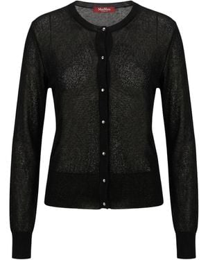 Max Mara Solid-Colored Knit Top - Black