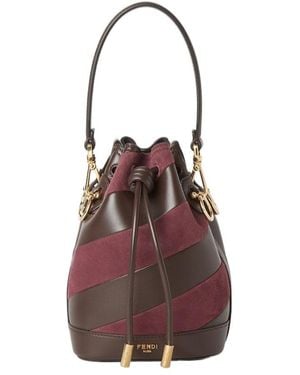 Fendi Mon Tresor Mini Drawstring Bucket Bag - Brown