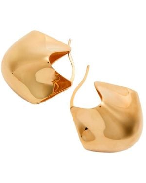 KHAITE Lotus-Shaped Earrings - Metallic
