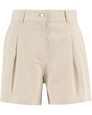 Barbour Fern Pleated Shorts - Natural