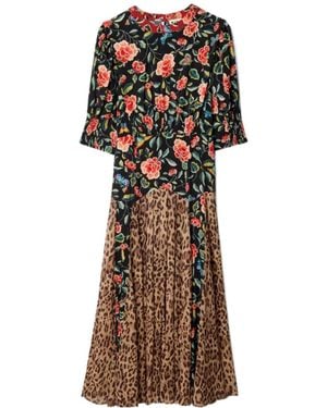 RIXO London Meg Boho Dress - Brown