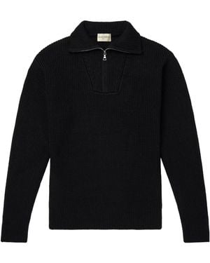 Officine Generale Long-Sleeve Knit Jumper - Blue