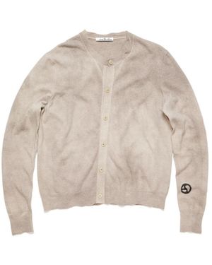 Acne Studios Buttoned Crewneck Jumper - Natural