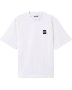 Stone Island Logo-Patch T-Shirt - White