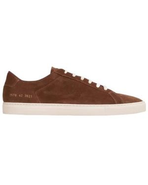 Common Projects Achilles Suede Trainers - Brown