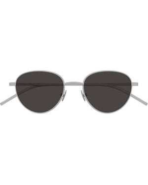 Bottega Veneta Eyewear Intrecciato Panthos Sunglasses - White