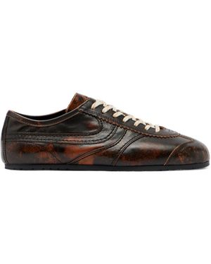 Dries Van Noten Lace-Up Casual Trainers - Brown