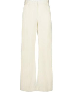Stella McCartney Casual Trousers With Belt Loops - White