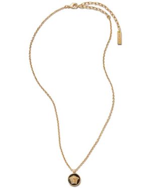 Versace Medusa Pendant Necklace - White