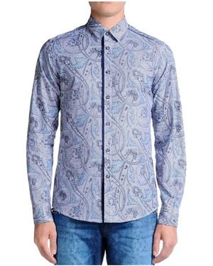 Just Cavalli Long-Sleeved Shirt - Blue