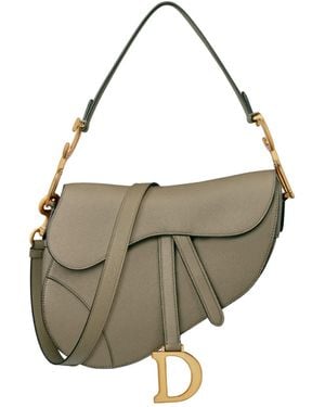 Dior Saddle Bag With Strap - White
