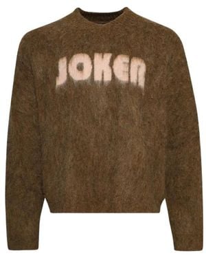 Martine Rose Letter-Detail Jumper - Green