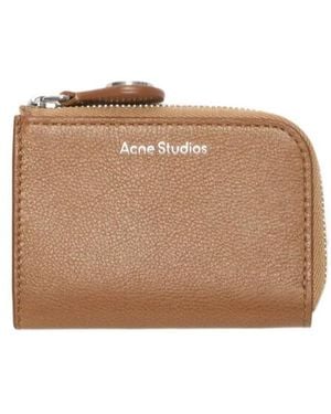 Acne Studios Compact Zip Wallet - Brown