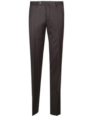 Pt Pantaloni Tailored Pressed-Crease Trousers - Grey
