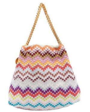 Missoni Raschel Lurex Tote Bag - Pink