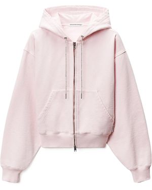 Alexander Wang Zip-Up Hoodie - Pink