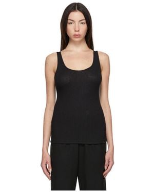 6397 Ribbed Tank Top - Black