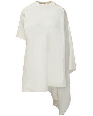 Coperni Asymmetrical Crewneck Mini Dress - White
