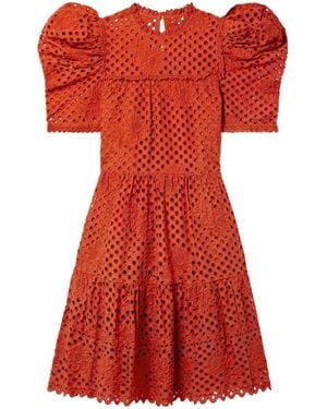 Ulla Johnson Short Sleeve Dress - Red