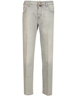 Jacob Cohen Scott Slim Cropped Jeans - Grey