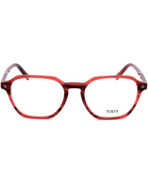 Tod's Square Frame Flat Mirror - Red