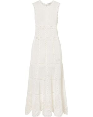 Erdem Crocheted Cotton Midi Dress - White