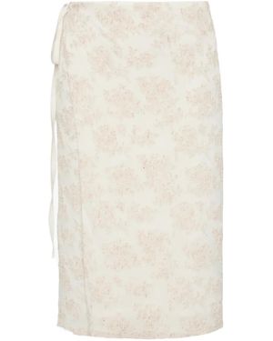SIR. Blanca Wrap Skirt - White