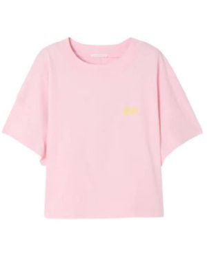 American Vintage Short-Sleeve Crew-Neck T-Shirt - Pink