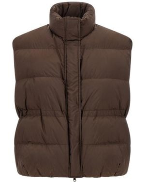 Brunello Cucinelli Zip-Up Quilted Gilet - Brown
