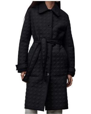 Dior Macrocannage Belted Coat - Black