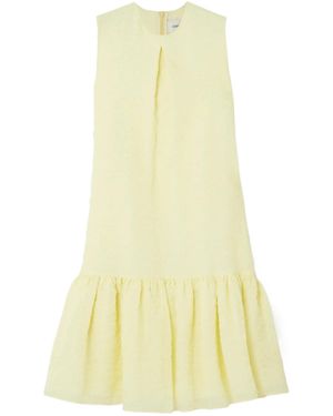 Erdem Maple Pleated Mini Dress - Yellow