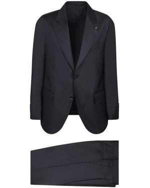Lardini Single Breasted Two-Piece Tailored Suit - Blue