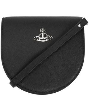 Vivienne Westwood Sarah Leather Crossbody Bag - Black