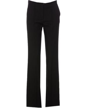 Patrizia Pepe Straight Leg Trousers - Black