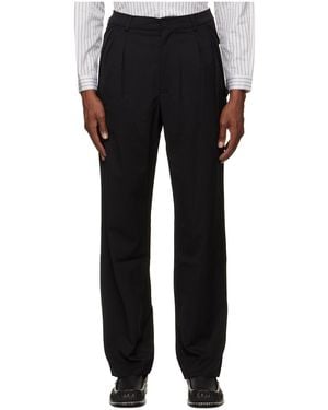Kiko Kostadinov Mid-Rise Casual Trousers - Black