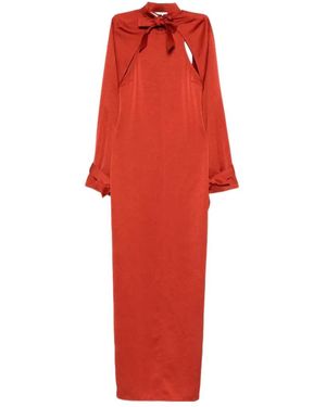 Nanushka Detachable Bolero Maxi Dress (Set Of Two) - Red