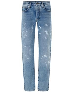 Off-White c/o Virgil Abloh Diagonal Slim Jeans - Blue