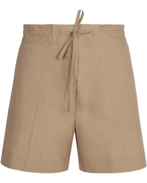 P.A.R.O.S.H. P.A.R.O..H. Drawstring Shorts - Natural