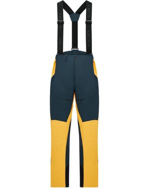 Dior And Descente And Lewis Hamilton Ski Pants With Suspenders - Blue