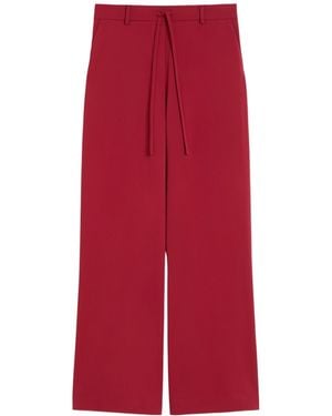 Max Mara Drawstring Casual Trousers - Red