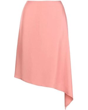 Theory Asymmetric-Hem Skirt - Pink
