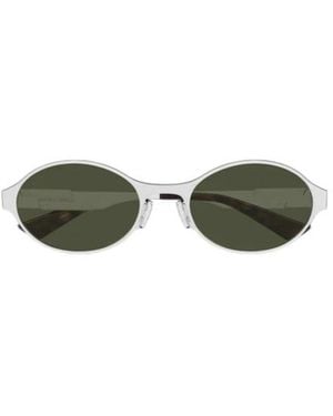 Bottega Veneta Eyewear Round Frame Sunglasses - Green