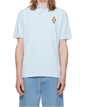 Polo Ralph Lauren Collared Short-Sleeved Polo Shirt - Blue