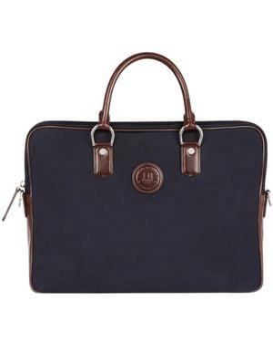 dunhill Logo Briefcase - Blue