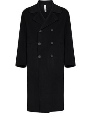 Hevò Long-Sleeved Coat - Black