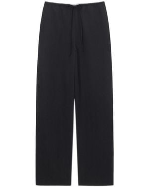 DUNST Drawstring Casual Pants - Black