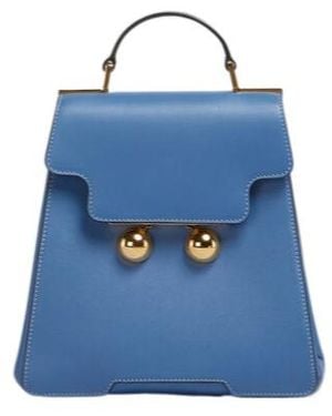 Marni Trunkaroo Foldover Backpack - Blue