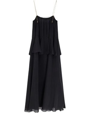 Chloé Chloé Sleeveless Layered Long Dress - Black