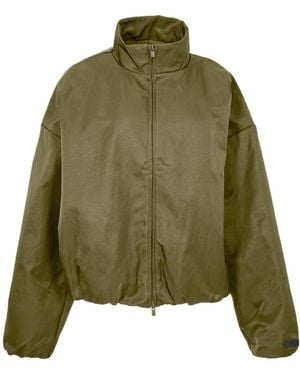 Fear Of God Zippered Long Sleeve Casual Jacket - Green