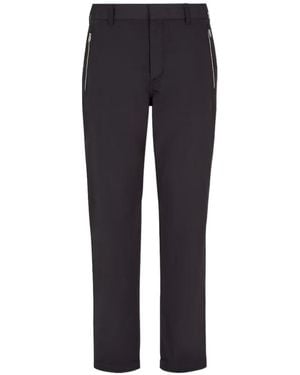 Fendi Ff Motif Cigarette Trousers - Blue